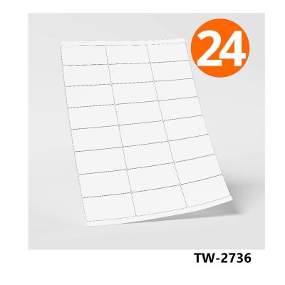 Tanex Labels White Bx=100Sht,70x35mm,24Lbl/Sht TW-2736