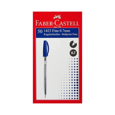 Faber Castell 1423 Ball Pen 0.7mm BLUE FC-1423-10P-BE