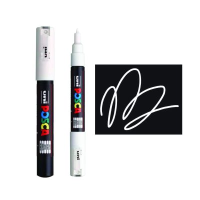 Uni-Posca Marker 0.7mm Tip, White Box 6 Pices  MI-PC1M-WE