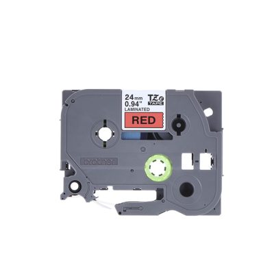 Brother PT Label 24mm Red on Clear BR-TZ152