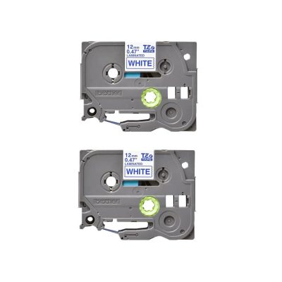 Brother PT Label 12mm Blue on White BR-TZ233