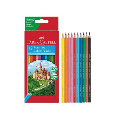 Faber Castell Color Pencil,Cardboard Pack of 12pcs FC-CPL12-120112