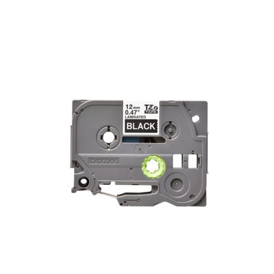 Brother PT Label 12mm White on Black BR-TZ335