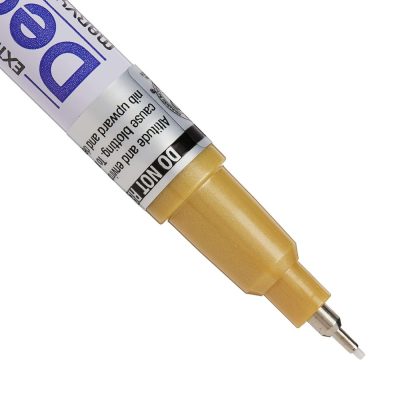 Marvy UCHIDA DecoColor Paint Marker Extra Fine, GOLD & Silver, #120