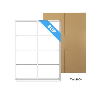 Tanex Labels White Bx=100Sht,99.1x67.7mm,8Lbl/Sht TW-2008