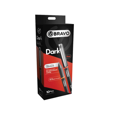 Bravo Ball Pen Dark 0.7 mm (Box=10)